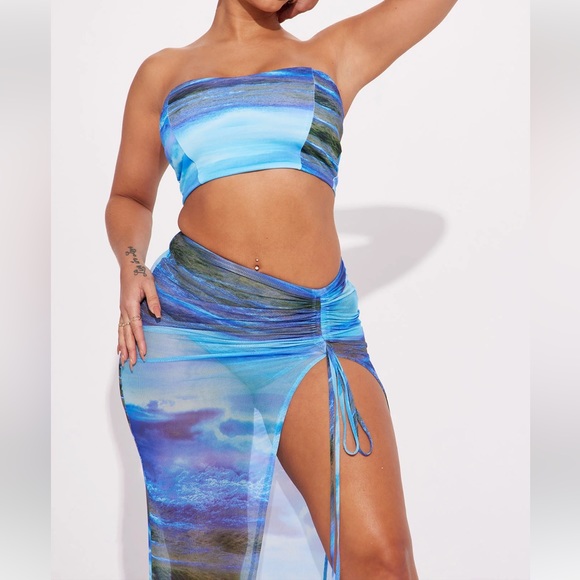 SERENITY MESH SKIRT SET - Picture 3 of 4